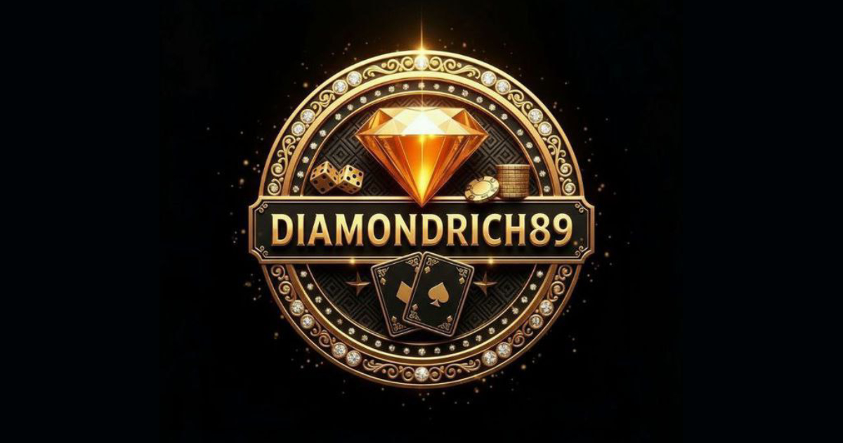 Main banner of Diamond Rich 89 highlighting fast GCash payouts and entertainment hub
